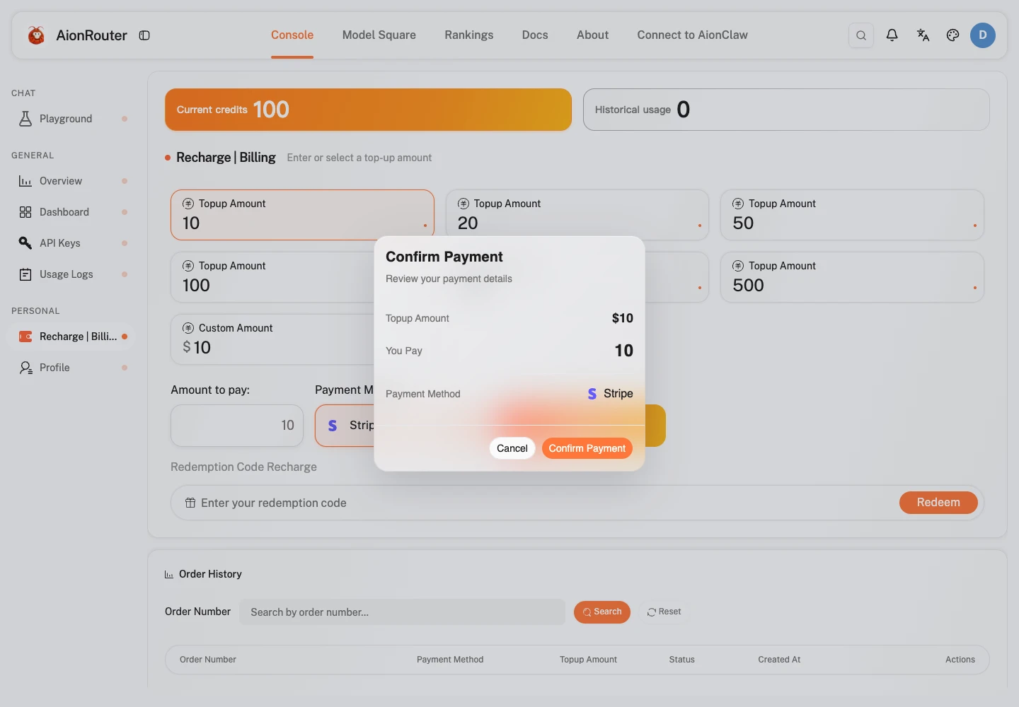Interface example