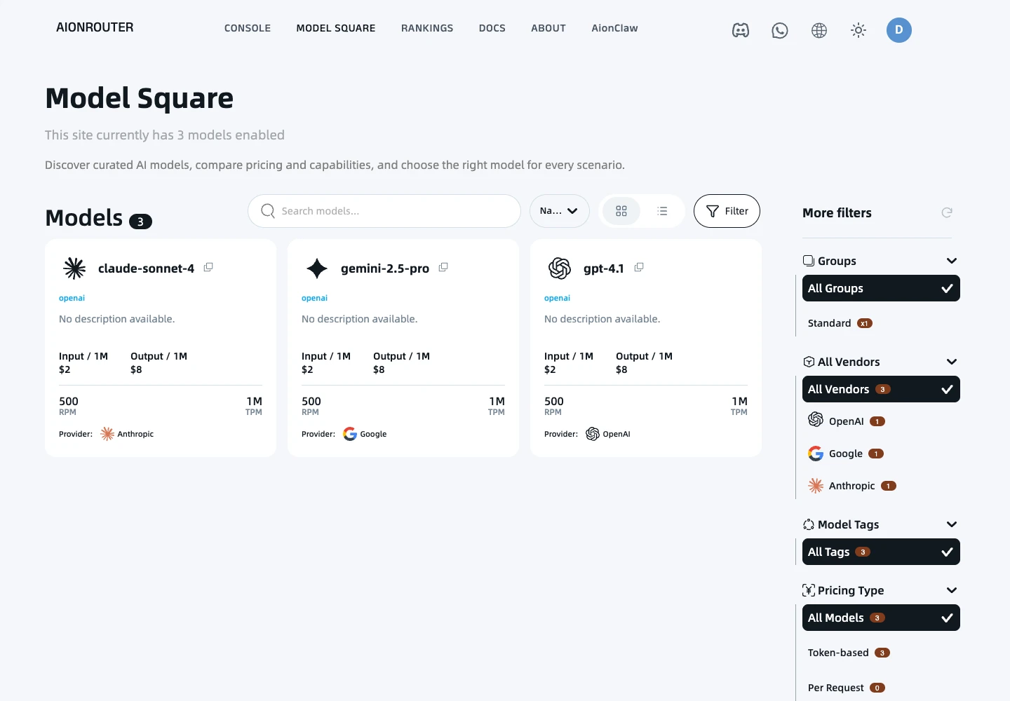 Interface example
