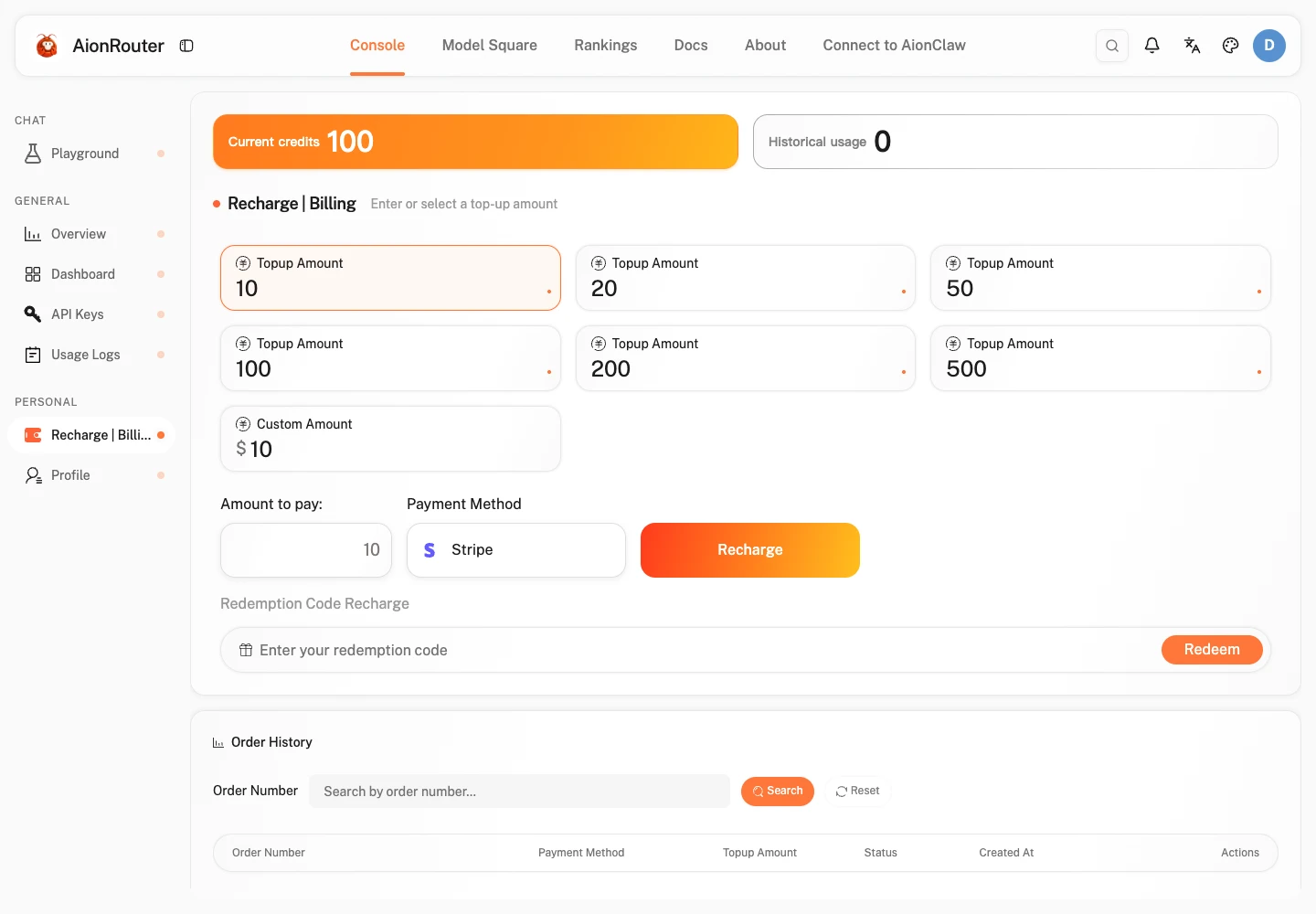 Interface example